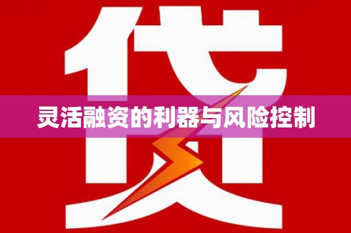 怀柔灵活融资的利器与风险控制
