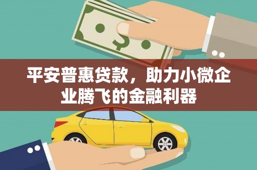 怀柔平安普惠贷款，助力小微企业腾飞的金融利器