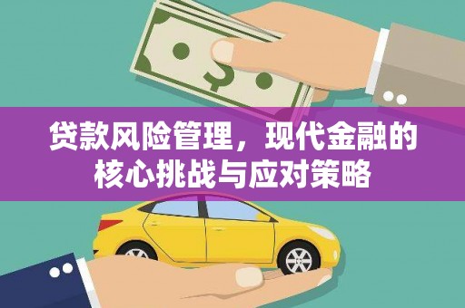 怀柔贷款风险管理，现代金融的核心挑战与应对策略